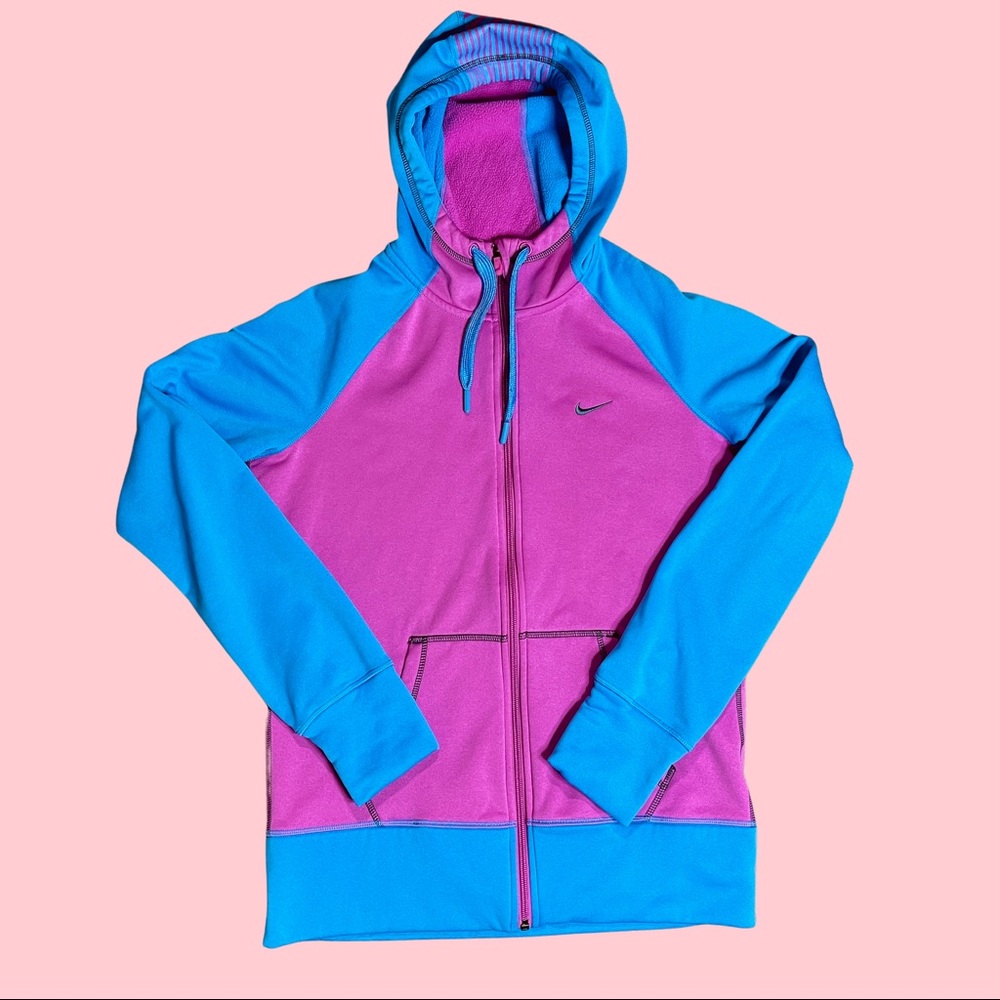 Nike Thermal Fit Zip Up Hoodie (Fire Design on back)